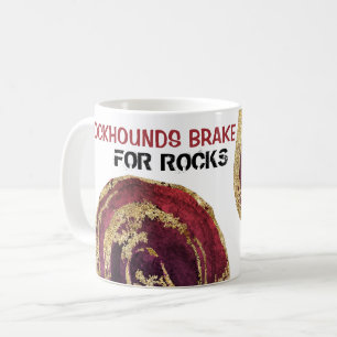Caneca De Café *~* ROCKHOUNDS BRAKE PARA ROCKS Agita Lítima Doura
