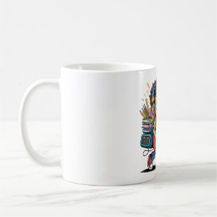 Caneca De Café Rockin' Back to School Guitar Kid