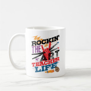 Caneca De Café Rockin the Art Teacher Life