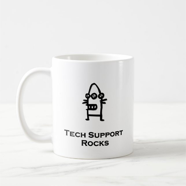 Caneca De Café Rocks de suporte técnico de três olhos (Esquerda)
