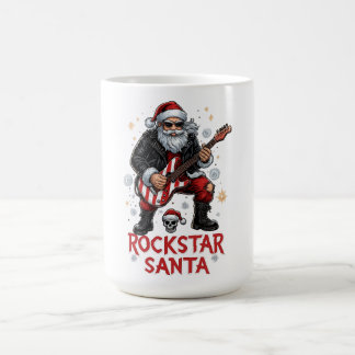 Caneca De Café Rockstar Santa Mug