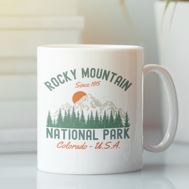 Caneca De Café Rocky Mountain National Park  (Criador carregado)
