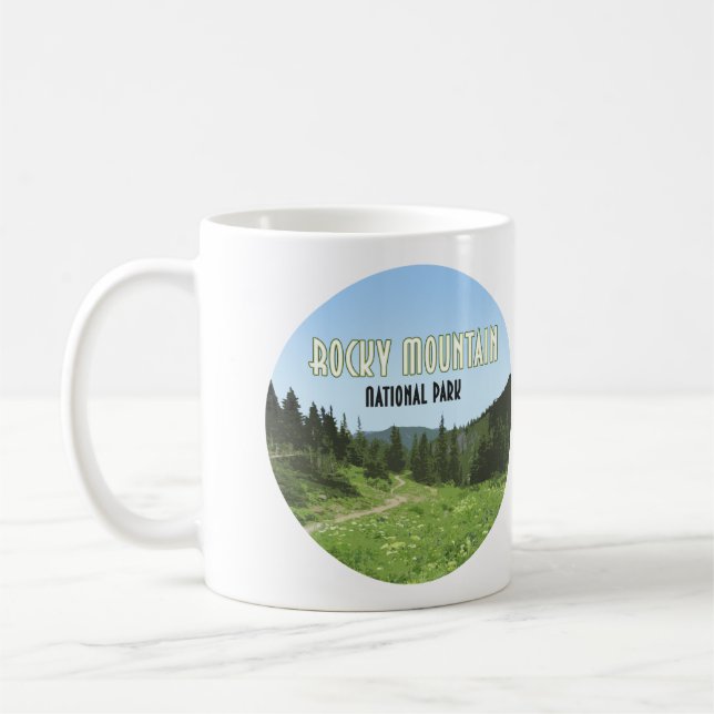 Caneca De Café Rocky Mountain National Park Colorado (Esquerda)