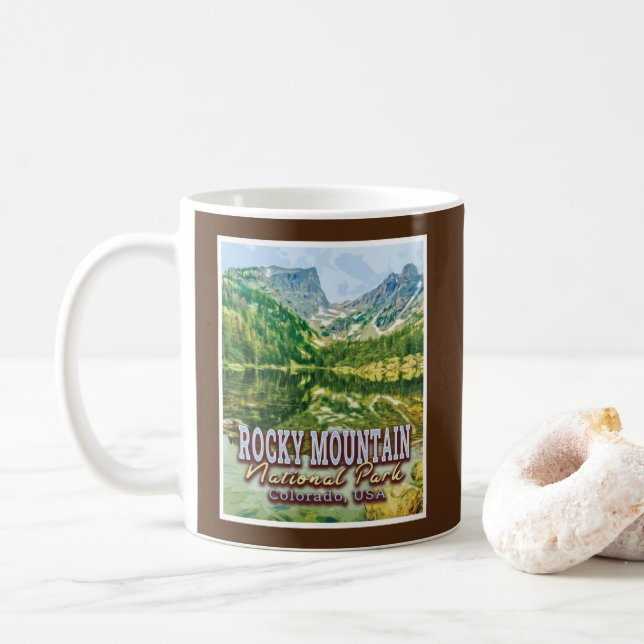 CANECA DE CAFÉ ROCKY MOUNTAIN NATIONAL PARK - COLORADO EUA (Com Donut)