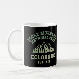 Caneca De Café Rocky Mountain National Park Colorado EUA Gradient
