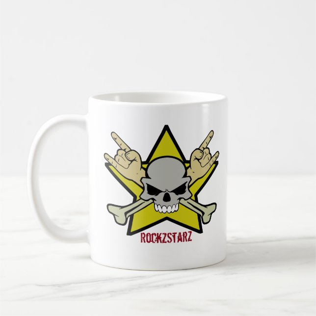 Caneca De Café Rockz Starz em Cor (Esquerda)