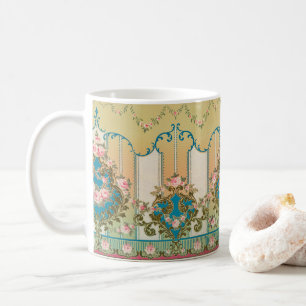 Caneca De Café Rococo Versalhes Frieze Barroco Drinkware