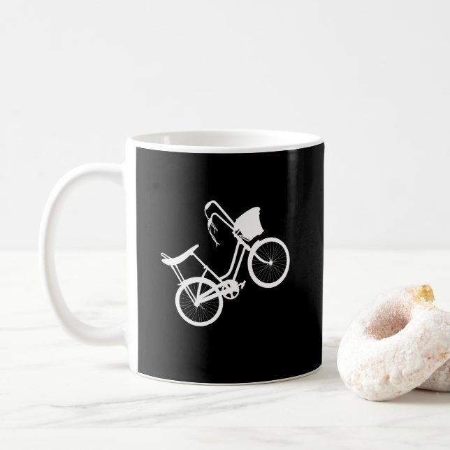 Caneca De Café Roda anos 80 (Branco) (Com Donut)