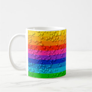 Caneca De Café Roda Colorida da Gota da Água