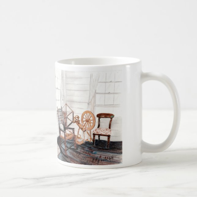 Caneca De Café Roda de giro velha (Direita)