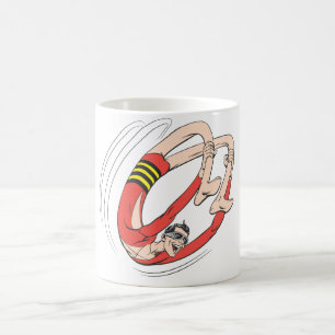 Caneca De Café Roda de trás do homem plástico