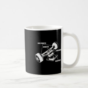 Caneca De Café Rodas de Skate Skating Longboard Skater Skatebo