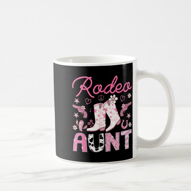 Caneca De Café Rodeo Aunt Nk Cowgirl Western Coquette Birthday Gi (Direita)