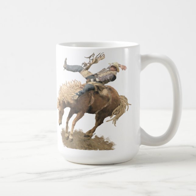 Caneca De Café Rodeo Rider (Direita)