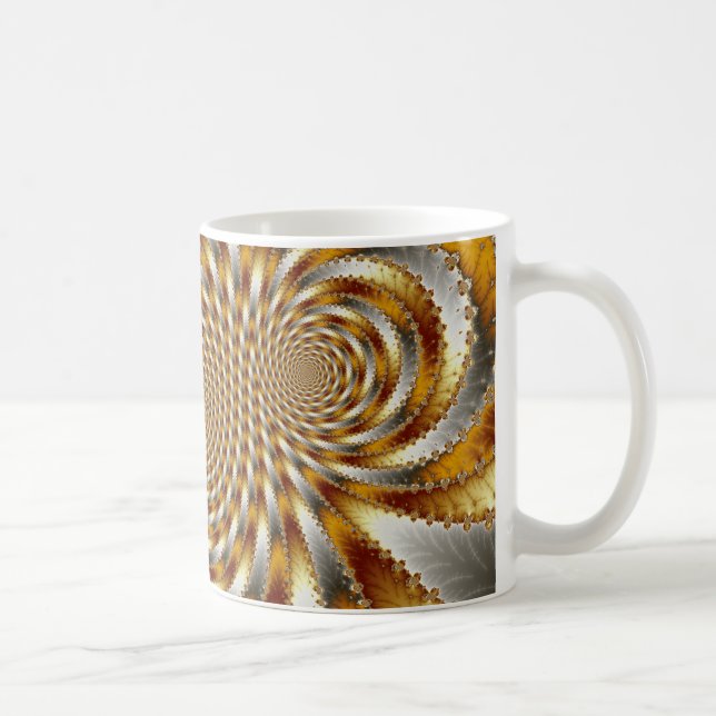 Caneca De Café Rodovia Fractal 1 - Caneta Fractal (Direita)