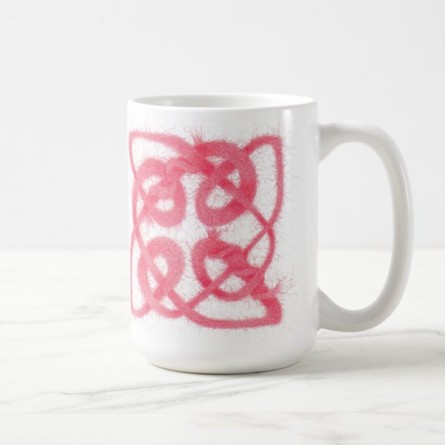 Caneca De Café ROE CELTIC KNOT Tall White Mug (Direita)