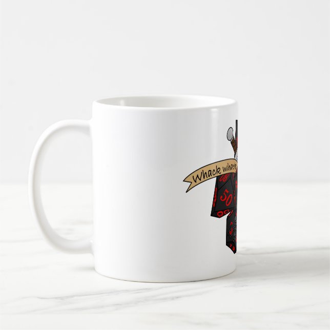 Caneca De Café Rogue Dice Design (Esquerda)