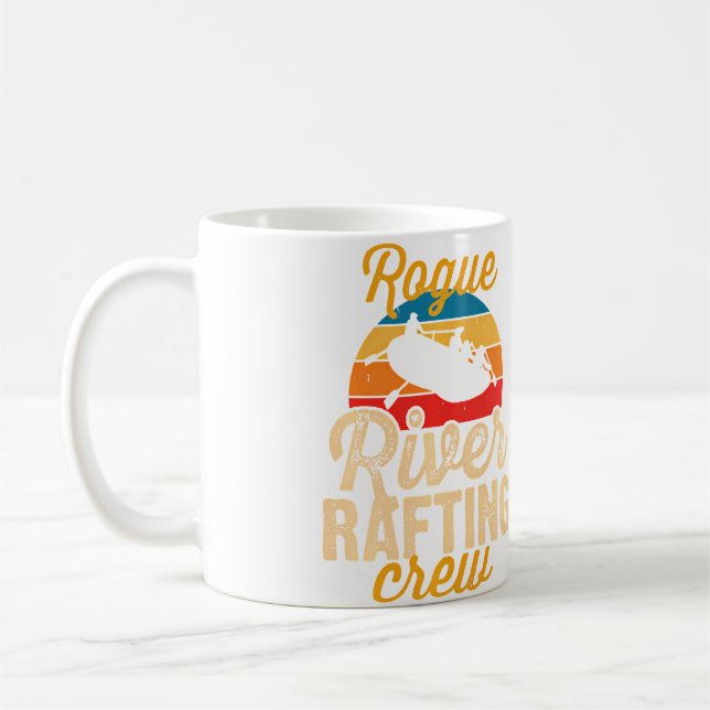Caneca De Café Rogue River Rafting Crew Whitewater Rafting On Rog (Esquerda)