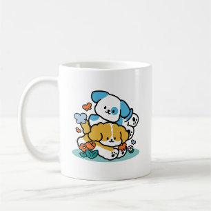 Caneca De Café Rolando Para Maio Como Pups Felizes - Cachorro Pri