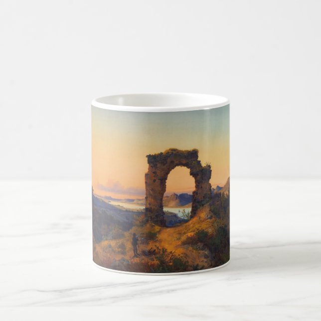 Caneca De Café Roland's Arch (por Andreas Achenbach) (Centro)