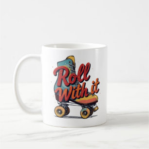 Caneca De Café Rolar com ele Retro 70s 80s Skate do cilindro