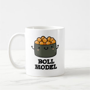 Caneca De Café Roll Modelo Funny Comida Sushi Roll Pun