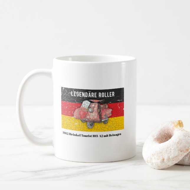 Caneca De Café Roller Deutschland 1962 Heinkel 103-A2 Beiwagen (Com Donut)