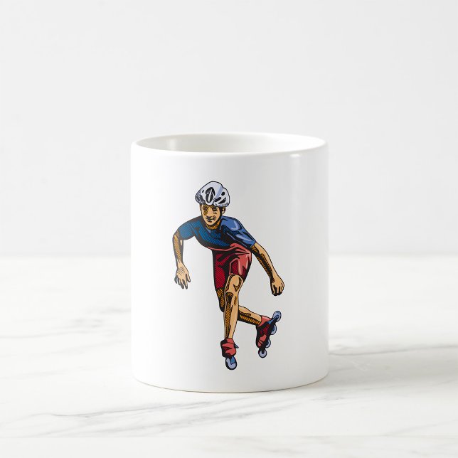 Caneca De Café Rollerblading (Criador carregado)