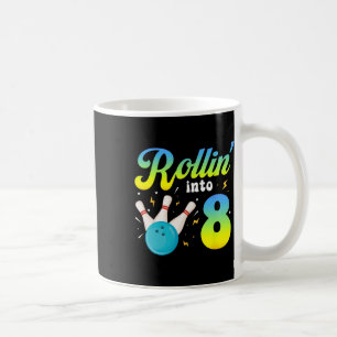 Caneca De Café Rollin' Em 8 Boliches 8º Bday Party 8 Anos