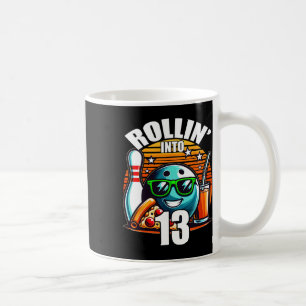 Caneca De Café Rollin para 13 13 Boliche Birthda
