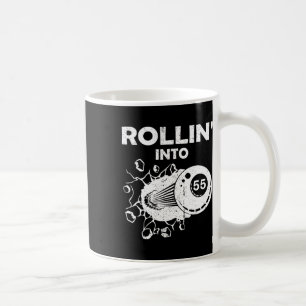 Caneca De Café Rollin para 55 Bilhar 55 Bilhar - 55.º Aniversário