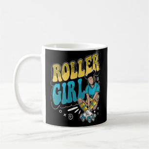 Caneca De Café Rolller Skating Derby Skater 70s Skates Hobby Roll