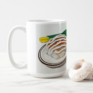 Caneca De Café Rolo de Canela e Cappuccino