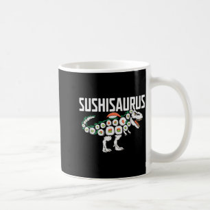 Caneca De Café Rolo de Sushi Dinossauro T-rex Comida Japonesa Eng