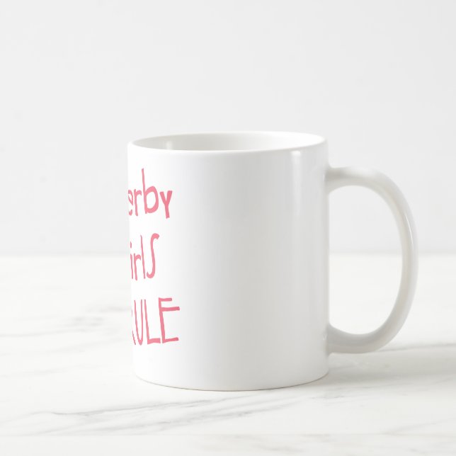 Caneca De Café Rolo Derby - regra das meninas de Derby (Direita)