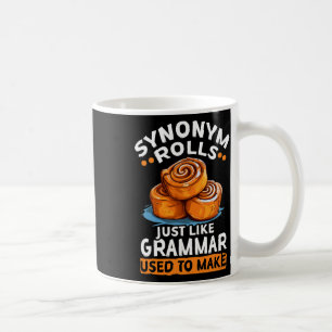 Caneca De Café Rolos de Sinônimo Como a Gramática Costumava Fazer