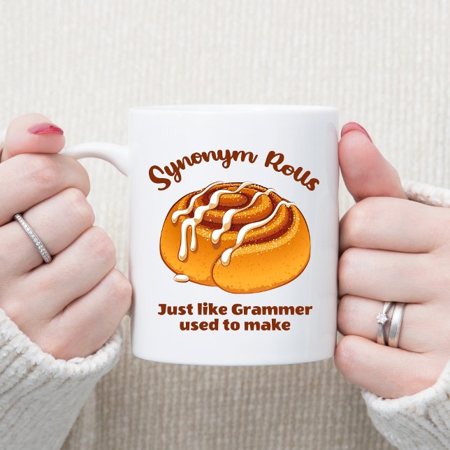 Caneca De Café Rolos Sinônimos Como Grammer Costumava Fazer (Criador carregado)