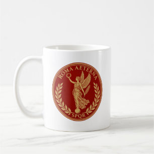 Caneca De Café Roma Aeterna – Vitória Alada Romana SPQR