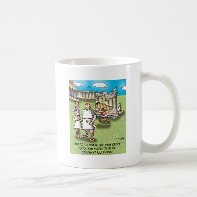 Caneca De Café Roma não foi construída em um dia? (Direita)