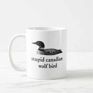 Caneca De Café Romance Bobo de Hockey de Lobo Canadense para Hóqu
