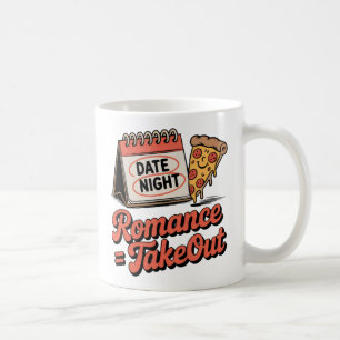 Caneca De Café Romance = Delivery Amor Casual com Humor de Comi