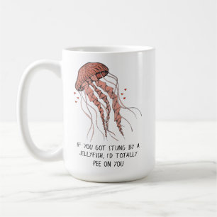 Caneca De Café Romance Engraçado de Água-Viva