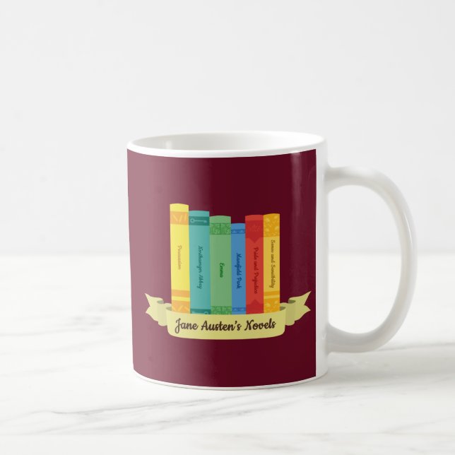 Caneca De Café Romances de Jane Austen III (Direita)