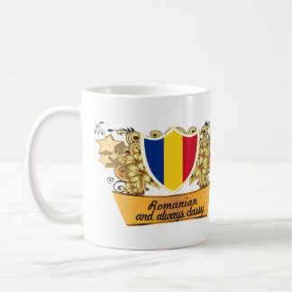 Caneca De Café Romanian elegante