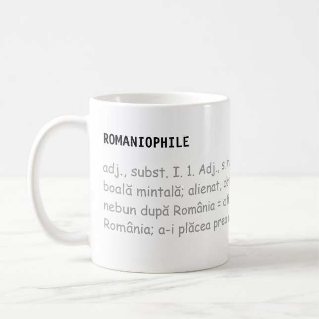 Caneca De Café Romaniophile - bebida (Esquerda)