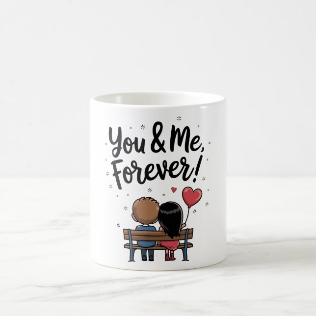 Caneca De Café Romantic Couple Coffee Cup (Centro)