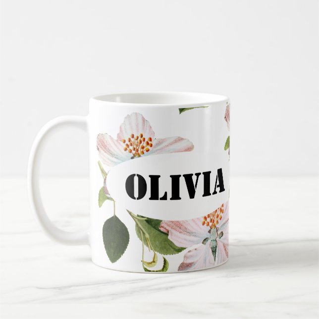 Caneca De Café Romantic flowers blooming garden (Esquerda)