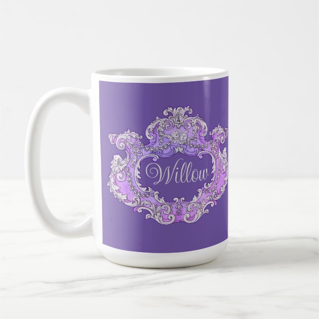 Caneca De Café Romântico,Feminina,Personalizado (Esquerda)