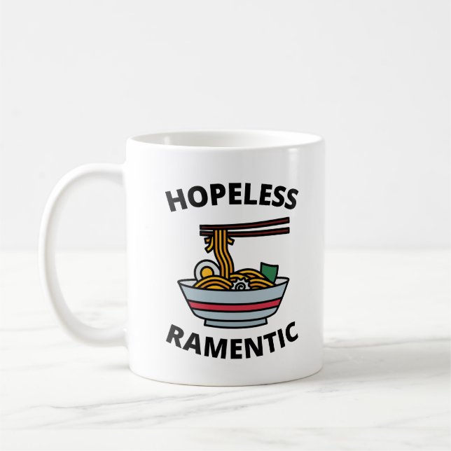 Caneca De Café Romântico Sem Esperança  (Esquerda)