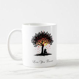 Caneca De Café Romântico Sunset - Ame Você Para Sempre Design